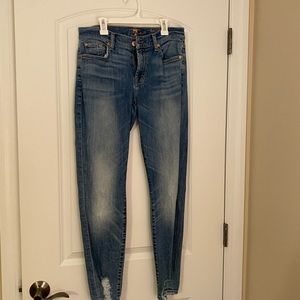 Seven for all mankind denim skinny jeans size 27